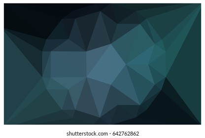 DARK BLUE vector polygonal illustration, which consist of triangles with a gemstone in center. Triangular design of a huge diamond for your business. Creative geometric background of gems.