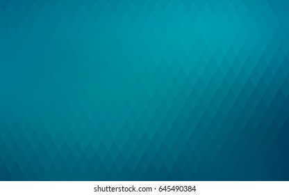 Dark BLUE vector polygonal illustration, which consist of rectangles. Rectangular pattern for your business design. Geometric background in Origami style with gradient. 