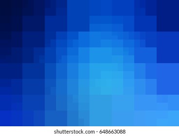 DARK BLUE vector polygonal illustration, which consist of rectangles. Rectangular pattern for your business design. Geometric background in Origami style with gradient. 