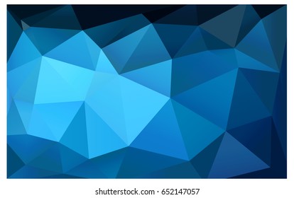 DARK BLUE vector polygonal illustration, which consist of triangles. Triangular design for your business. Creative geometric background in Origami style with gradient