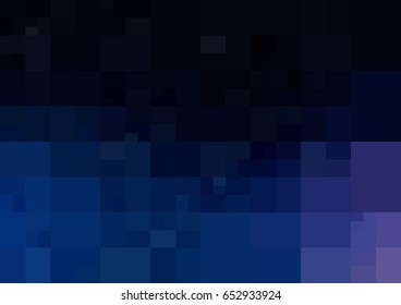 DARK BLUE vector polygonal illustration, which consist of rectangles. Rectangular design for your business. Creative geometric background in Origami style with gradient