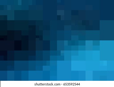 DARK BLUE vector polygonal illustration, which consist of rectangles. Rectangular design for your business. Creative geometric background in Origami style with gradient