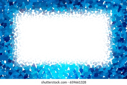 Dark BLUE vector polygonal illustration consisting of rectangles. Rectangular design for your business. Creative geometric background in origami style with gradient.