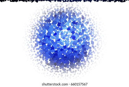 Dark BLUE vector polygonal illustration consisting of rectangles. Rectangular design for your business. Creative geometric background in origami style with gradient.