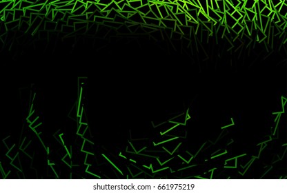 Dark BLUE vector polygonal illustration consisting of rectangles. Rectangular design for your business. Creative geometric background in origami style with gradient.
