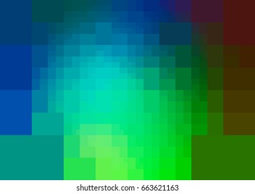DARK BLUE vector polygonal illustration, which consist of rectangles. Rectangular design for your business. Creative geometric background in Origami style with gradient