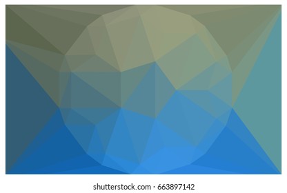 DARK BLUE vector polygonal illustration, which consist of triangles with a gemstone in center. Triangular design of a huge diamond for your business. Creative geometric background of gems.
