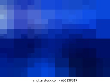 DARK BLUE vector polygonal illustration, which consist of rectangles. Rectangular design for your business. Creative geometric background in Origami style with gradient