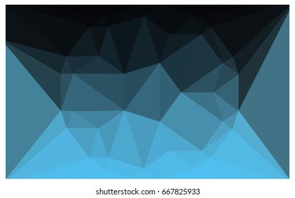 DARK BLUE vector polygonal illustration, which consist of triangles with a gemstone in center. Triangular design of a huge diamond for your business. Creative geometric background of gems.