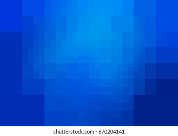 DARK BLUE vector polygonal illustration, which consist of rectangles. Rectangular design for your business. Creative geometric background in Origami style with gradient