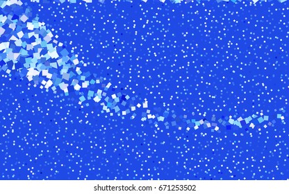 Dark BLUE vector polygonal illustration, which consist of rectangles. Rectangular pattern for your business design. Geometric background in Origami style with gradient. 