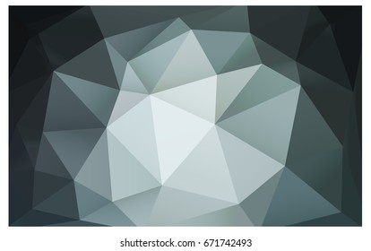 DARK BLUE vector polygonal illustration, which consist of triangles. Triangular design for your business. Creative geometric background in Origami style with gradient