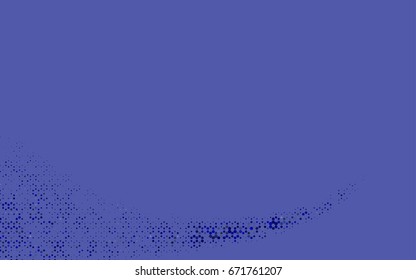 Dark BLUE vector polygonal illustration, which consist of hexagons. Hexagonal pattern for your business design. Geometric background in Origami style with gradient. 