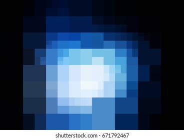 DARK BLUE vector polygonal illustration, which consist of rectangles. Rectangular design for your business. Creative geometric background in Origami style with gradient