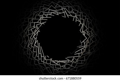 Dark BLUE vector polygonal illustration, which consist of rectangles. Rectangular pattern for your business design. Geometric background in Origami style with gradient. 