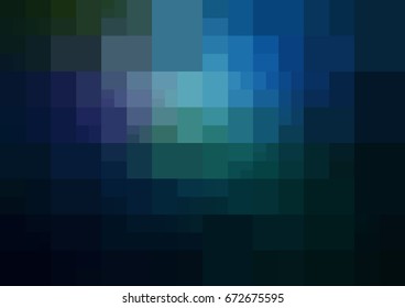 DARK BLUE vector polygonal illustration, which consist of rectangles. Rectangular pattern for your business design. Geometric background in Origami style with gradient. 