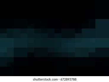 DARK BLUE vector polygonal illustration, which consist of rectangles. Rectangular pattern for your business design. Geometric background in Origami style with gradient. 