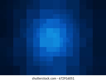 DARK BLUE vector polygonal illustration, which consist of rectangles. Rectangular design for your business. Creative geometric background in Origami style with gradient