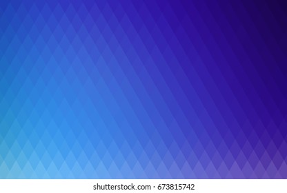 Dark BLUE vector polygonal illustration, which consist of rectangles. Rectangular pattern for your business design. Geometric background in Origami style with gradient. 