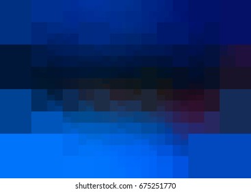 DARK BLUE vector polygonal illustration, which consist of rectangles. Rectangular design for your business. Creative geometric background in Origami style with gradient