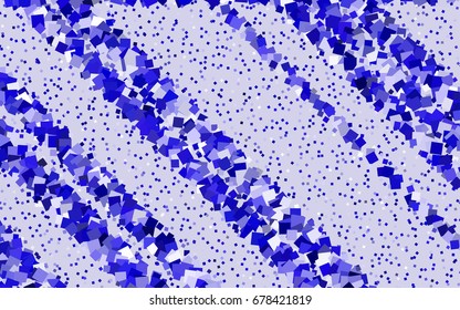 Dark BLUE vector polygonal illustration, which consist of rectangles. Rectangular pattern for your business design. Geometric background in Origami style with gradient. 