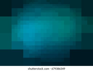 DARK BLUE vector polygonal illustration, which consist of rectangles. Rectangular design for your business. Creative geometric background in Origami style with gradient