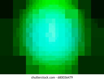 DARK BLUE vector polygonal illustration, which consist of rectangles. Rectangular design for your business. Creative geometric background in Origami style with gradient
