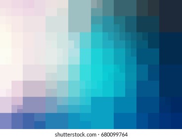 DARK BLUE vector polygonal illustration, which consist of rectangles. Rectangular design for your business. Creative geometric background in Origami style with gradient
