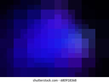 DARK BLUE vector polygonal illustration, which consist of rectangles. Rectangular design for your business. Creative geometric background in Origami style with gradient