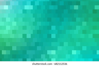 Dark BLUE vector polygonal illustration, which consist of rectangles. Rectangular pattern for your business design. Geometric background in Origami style with gradient. 