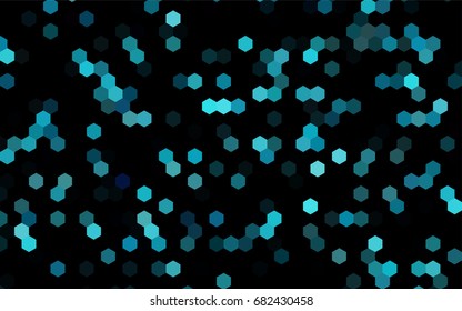 Dark BLUE vector polygonal illustration, which consist of hexagons. Hexagonal design for your business. Creative geometric background in Origami style with gradient Dark BLUE vector polygonal illustration, which consist of hexagons. Hexagonal design for your business. Creative geometric background in Origami style with gradient