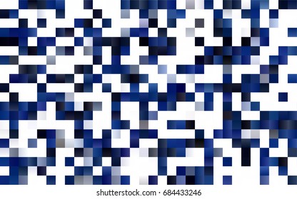 Dark BLUE vector polygonal illustration consisting of rectangles. Rectangular design for your business. Creative geometric background in origami style with gradient.