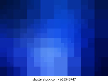 DARK BLUE vector polygonal illustration, which consist of rectangles. Rectangular design for your business. Creative geometric background in Origami style with gradient