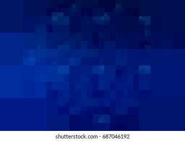 DARK BLUE vector polygonal illustration, which consist of rectangles. Rectangular design for your business. Creative geometric background in Origami style with gradient