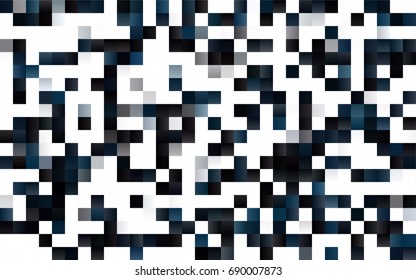 Dark BLUE vector polygonal illustration consisting of rectangles. Rectangular design for your business. Creative geometric background in origami style with gradient.