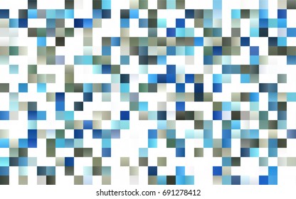 Dark BLUE vector polygonal illustration, which consist of rectangles. Rectangular pattern for your business design. Geometric background in Origami style with gradient. 