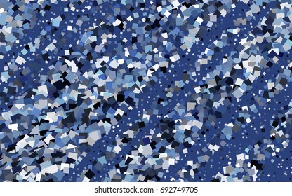Dark BLUE vector polygonal illustration, which consist of rectangles. Rectangular pattern for your business design. Geometric background in Origami style with gradient. 