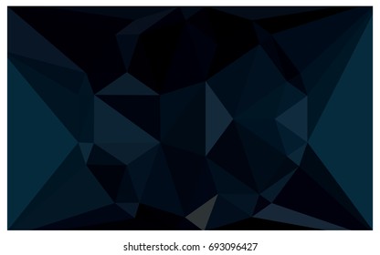 DARK BLUE vector polygonal illustration, which consist of triangles with a gemstone in center. Triangular design of a huge diamond for your business. Creative geometric background of gems.