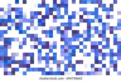 Dark BLUE vector polygonal illustration, which consist of rectangles. Rectangular pattern for your business design. Geometric background in Origami style with gradient. 