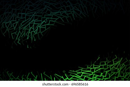 Dark BLUE vector polygonal illustration, which consist of rectangles. Rectangular pattern for your business design. Geometric background in Origami style with gradient. 