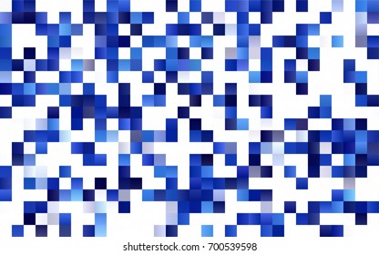 Dark BLUE vector polygonal illustration consisting of rectangles. Rectangular design for your business. Creative geometric background in origami style with gradient.