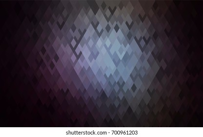 Dark BLUE vector polygonal illustration, which consist of rectangles. Rectangular pattern for your business design. Geometric background in Origami style with gradient. 
