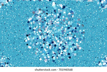 Dark BLUE vector polygonal illustration consisting of rectangles. Rectangular design for your business. Creative geometric background in origami style with gradient.