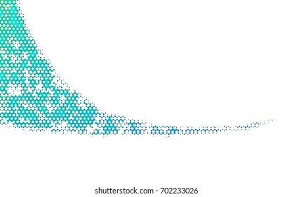 Dark BLUE vector polygonal illustration, which consist of hexagons. Hexagonal pattern for your business design. Geometric background in Origami style with gradient. 