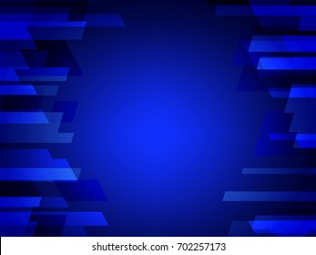 Dark BLUE vector polygonal illustration, which consist of rectangles. Rectangular pattern for your business design. Geometric background in Origami style with gradient.