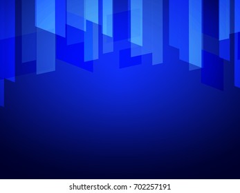 Dark BLUE vector polygonal illustration, which consist of rectangles. Rectangular pattern for your business design. Geometric background in Origami style with gradient.
