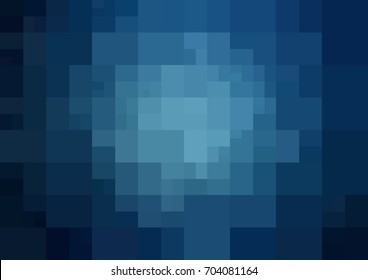 DARK BLUE vector polygonal illustration, which consist of rectangles. Rectangular design for your business. Creative geometric background in Origami style with gradient
