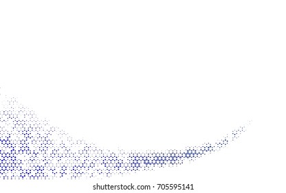 Dark BLUE vector polygonal illustration, which consist of hexagons. Hexagonal pattern for your business design. Geometric background in Origami style with gradient. 