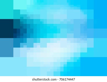 DARK BLUE vector polygonal illustration, which consist of rectangles. Rectangular pattern for your business design. Geometric background in Origami style with gradient. 