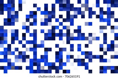 Dark BLUE vector polygonal illustration, which consist of rectangles. Rectangular pattern for your business design. Geometric background in Origami style with gradient. 